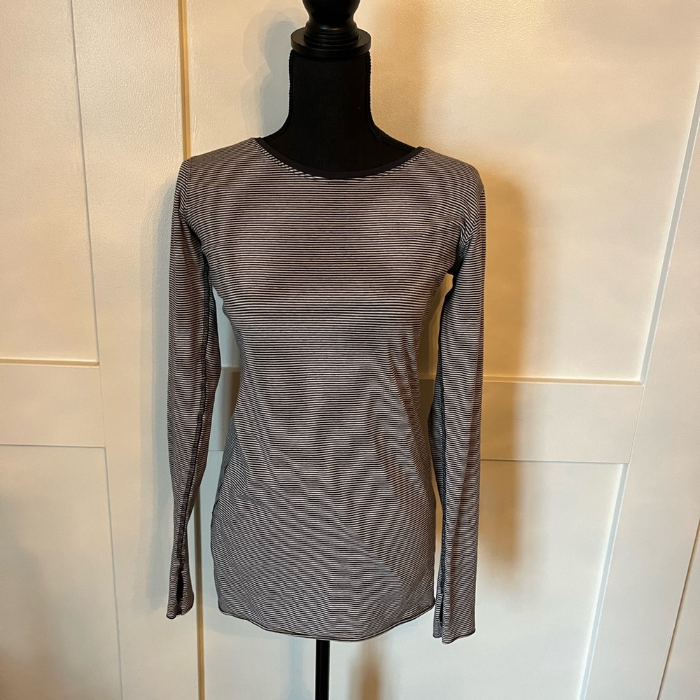 Lululemon reversible striped long sleeve.